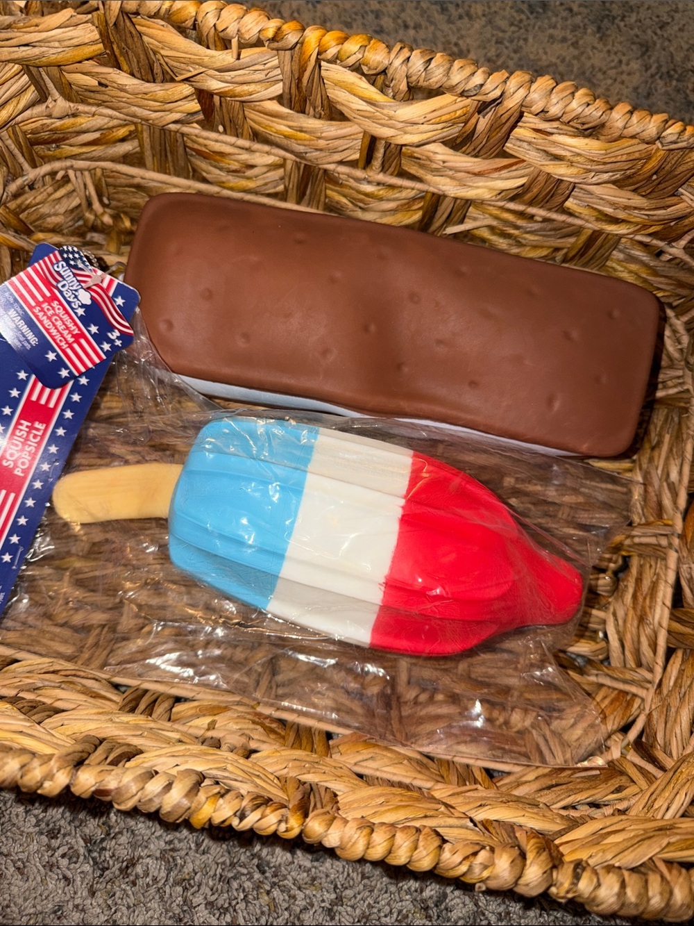 Sunny Days- Ice Cream Sandwich and Bomb Pop Popsicle Jumbo Squishies - 2